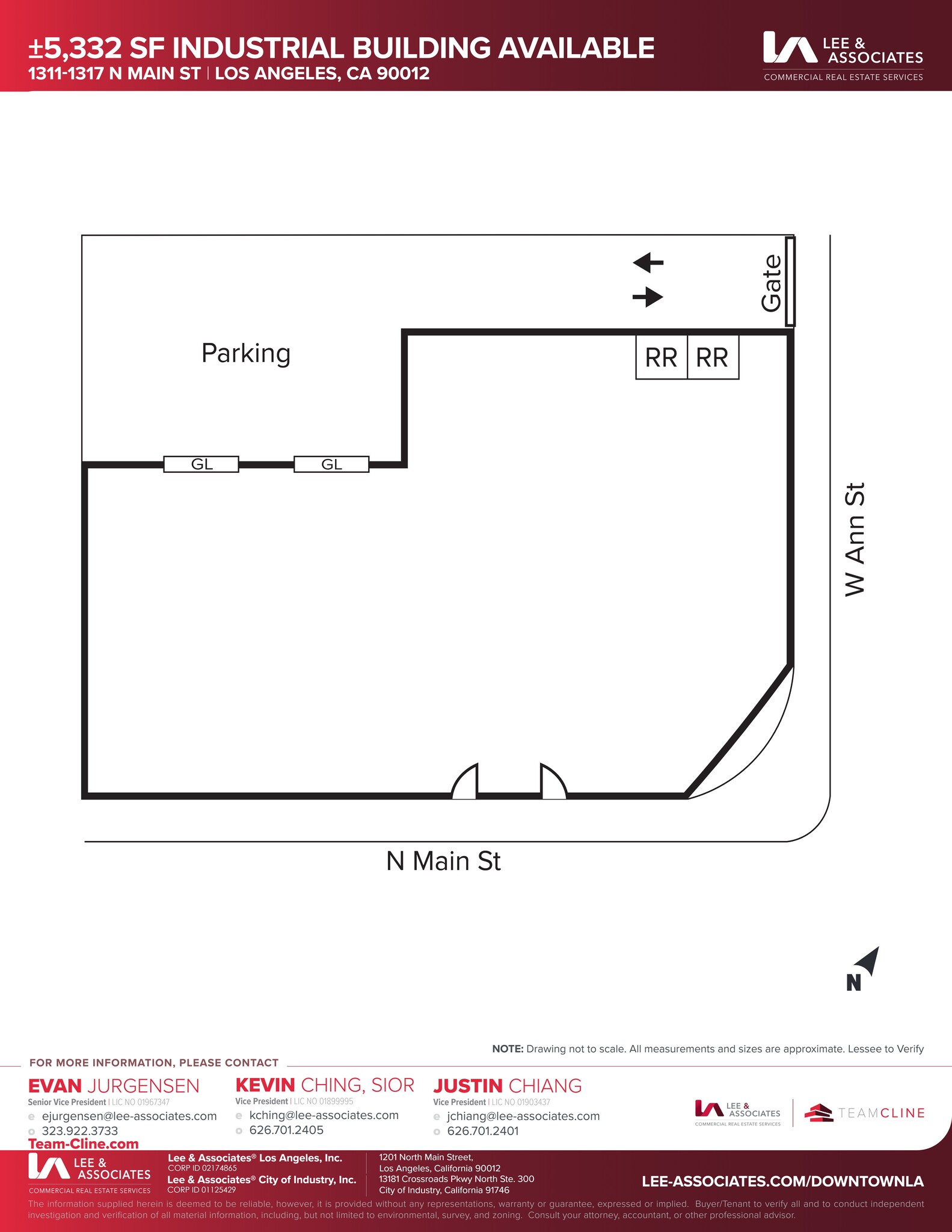 1311-1317 N Main St, Los Angeles, CA à louer Plan de site– Image 1 sur 1