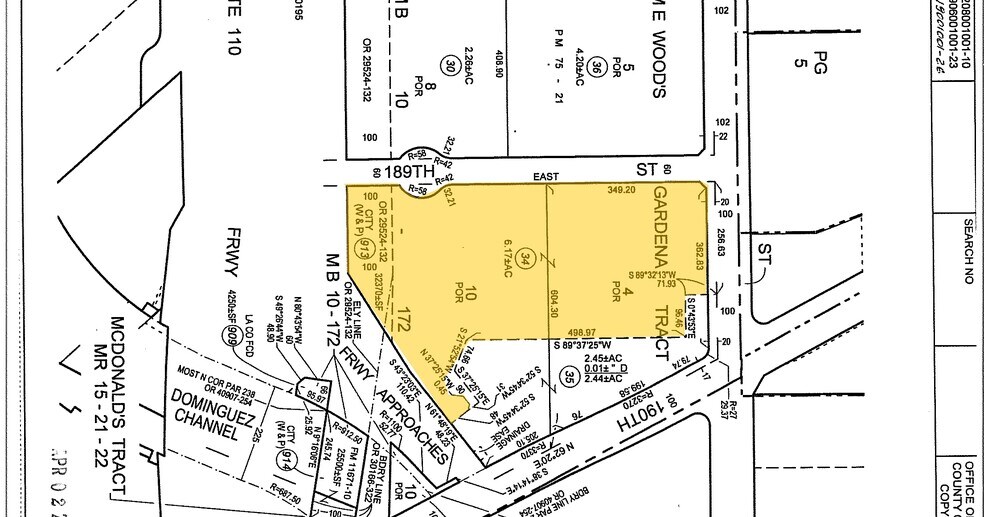 18455 S Figueroa St, Gardena, CA à louer - Plan cadastral – Image 3 sur 7