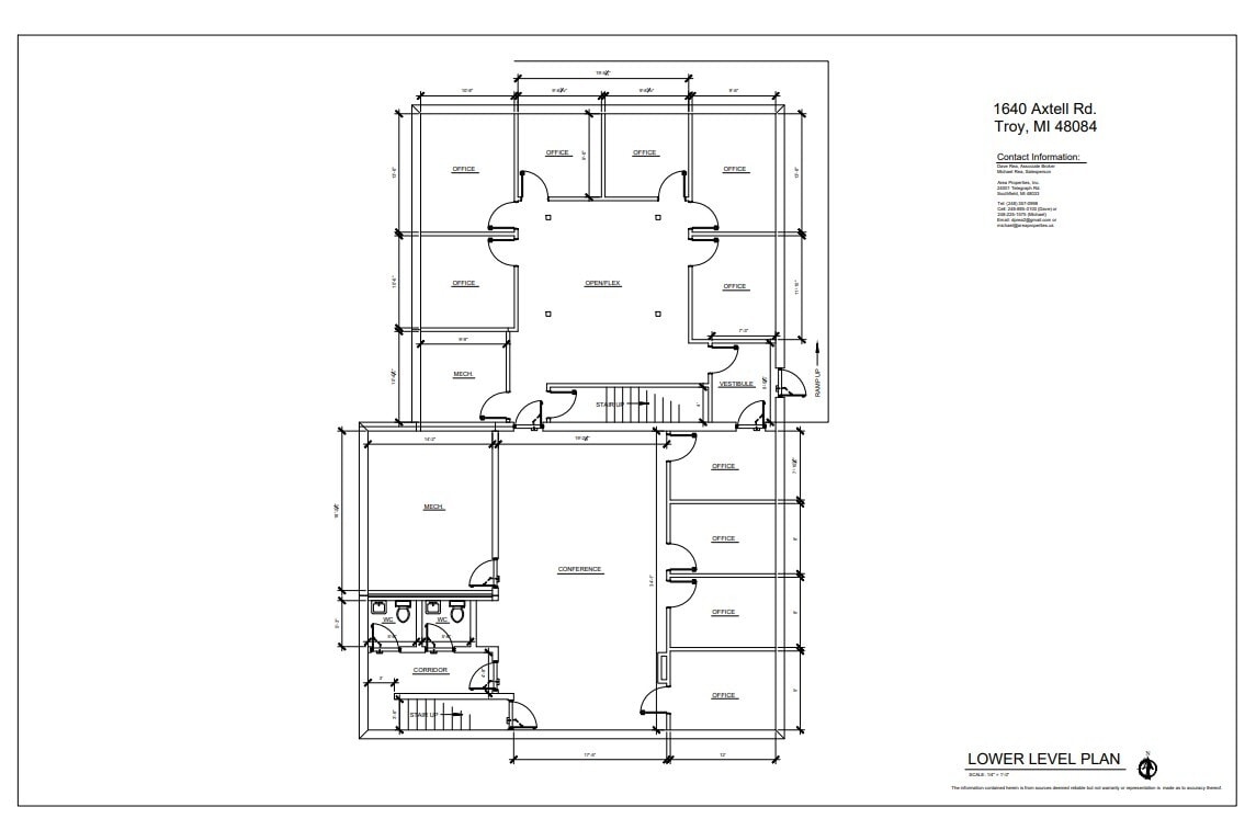 1640 Axtell Dr, Troy, MI à louer Plan d’étage– Image 1 sur 1