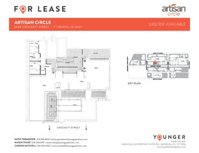 2973 W 7th St, Fort Worth, TX à louer Plan d’étage– Image 1 sur 2