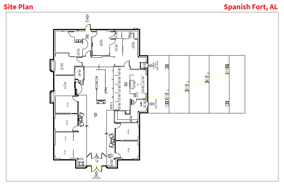 10000 Town Center Ave, Spanish Fort, AL à louer Plan de site– Image 1 sur 1