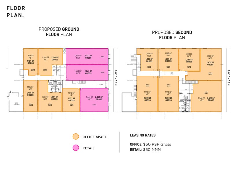 8325 NE 2nd Ave, Miami, FL à louer - Plan d’étage – Image 2 sur 2