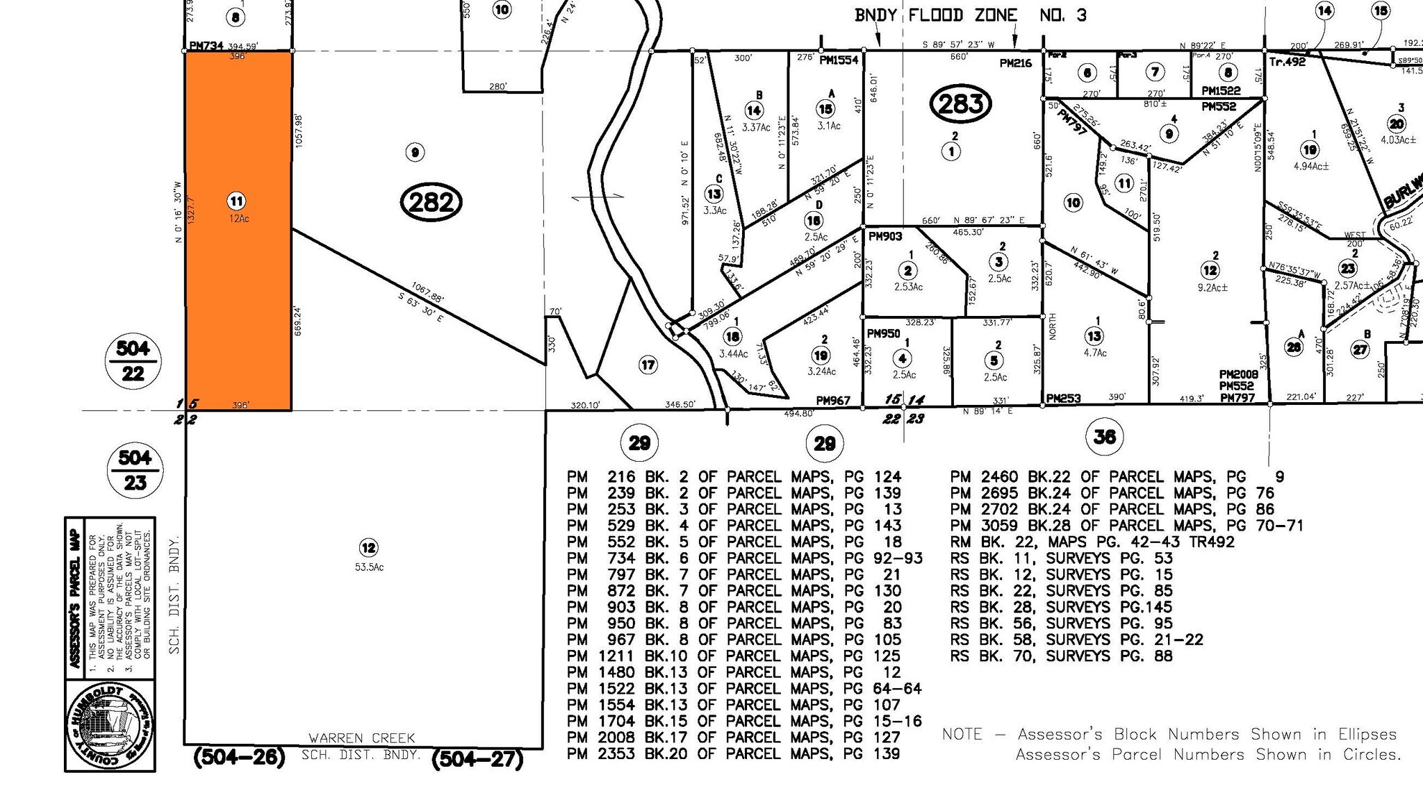 Aldergrove Rd, Arcata, CA à vendre Plan cadastral– Image 1 sur 2