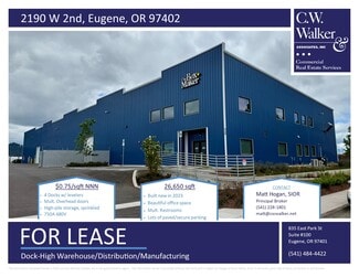 Plus de détails pour 2120 W 2nd Ave, Eugene, OR - Industriel/Logistique à louer