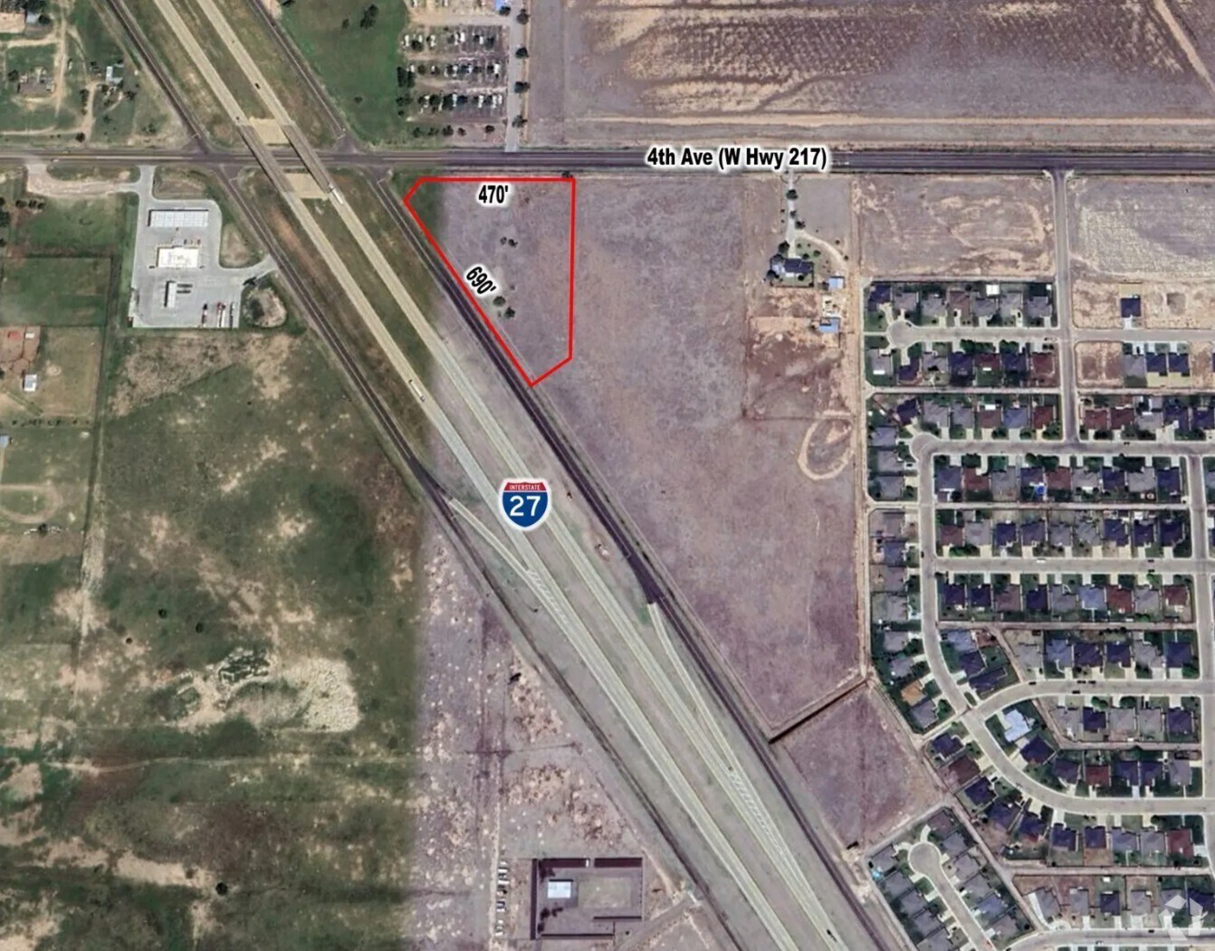 SE Corner I-27 & 4th Ave (W State Hwy 217), Canyon, TX à vendre Aérien– Image 1 sur 3