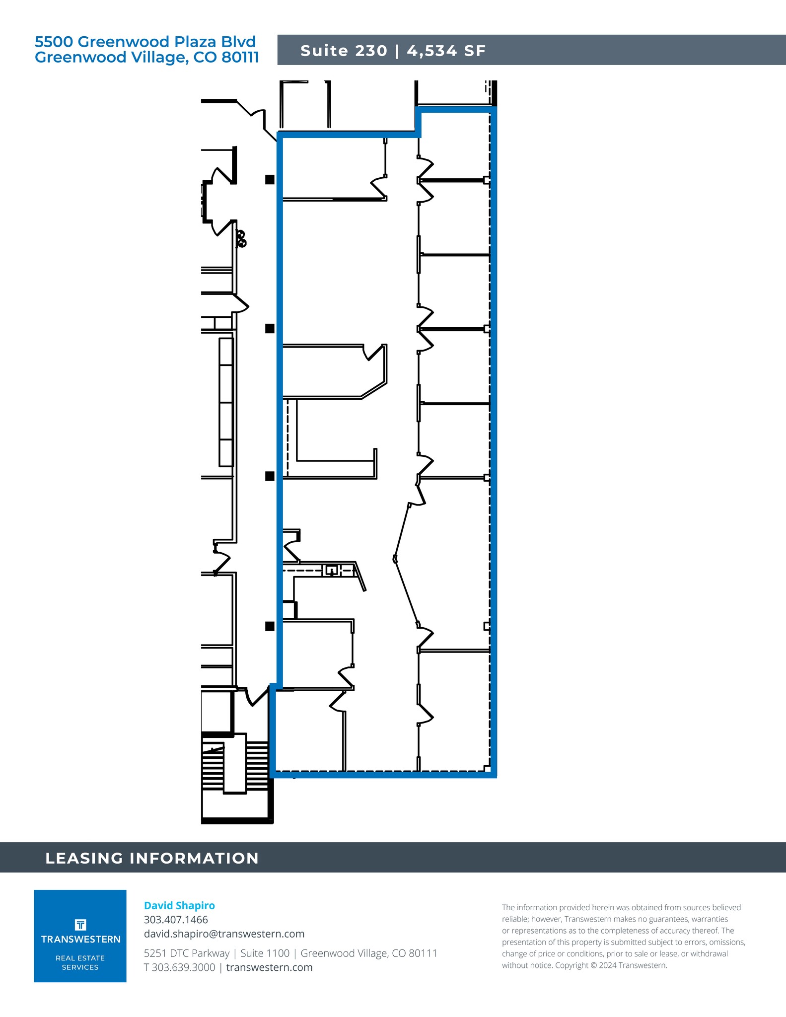 5500 Greenwood Plaza Blvd, Englewood, CO à louer Plan de site– Image 1 sur 2