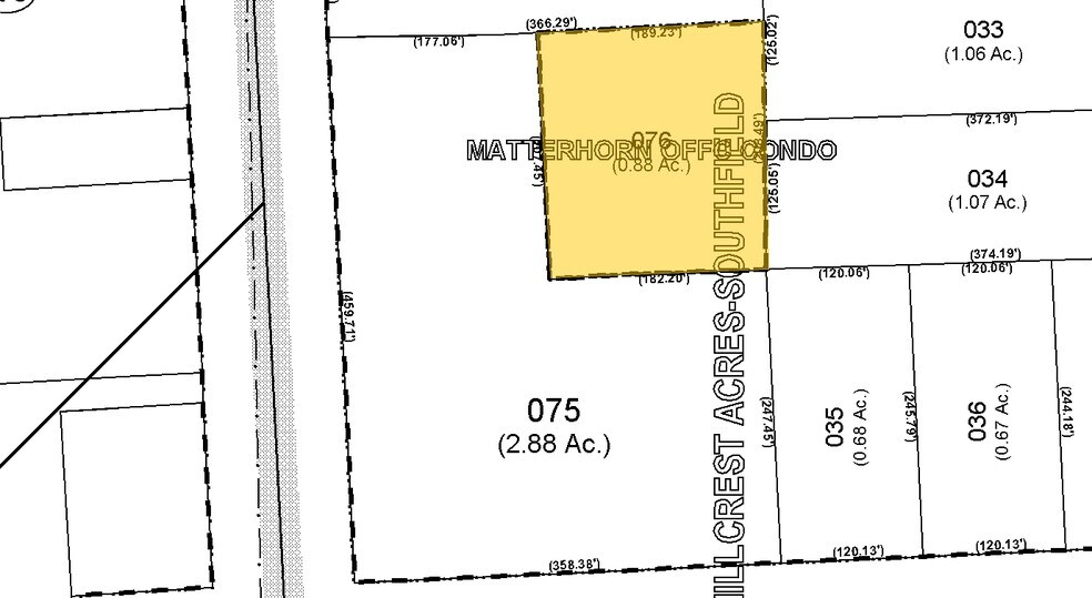 25140 Lahser Rd, Southfield, MI à vendre - Plan cadastral – Image 2 sur 3