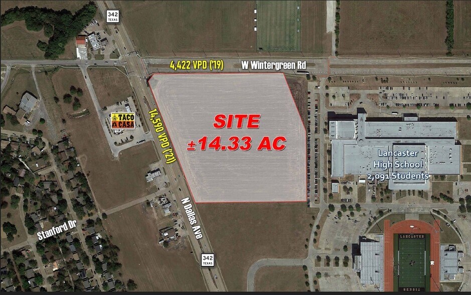 W Wintergreen Rd & North Dallas Ave Ave, Lancaster, TX à vendre - Photo de l’immeuble – Image 1 sur 1