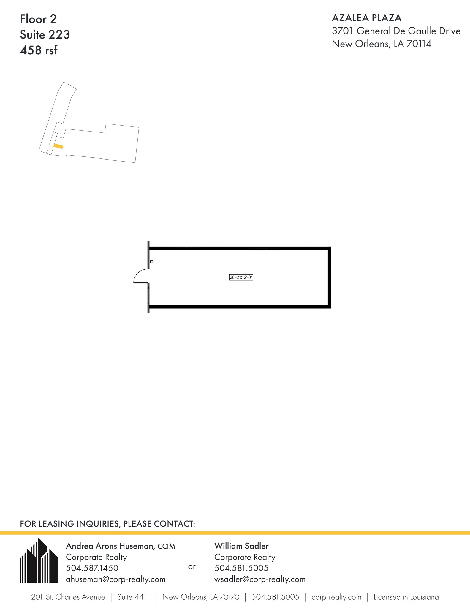 3701 General Degaulle Dr, New Orleans, LA à louer Plan de site– Image 1 sur 1