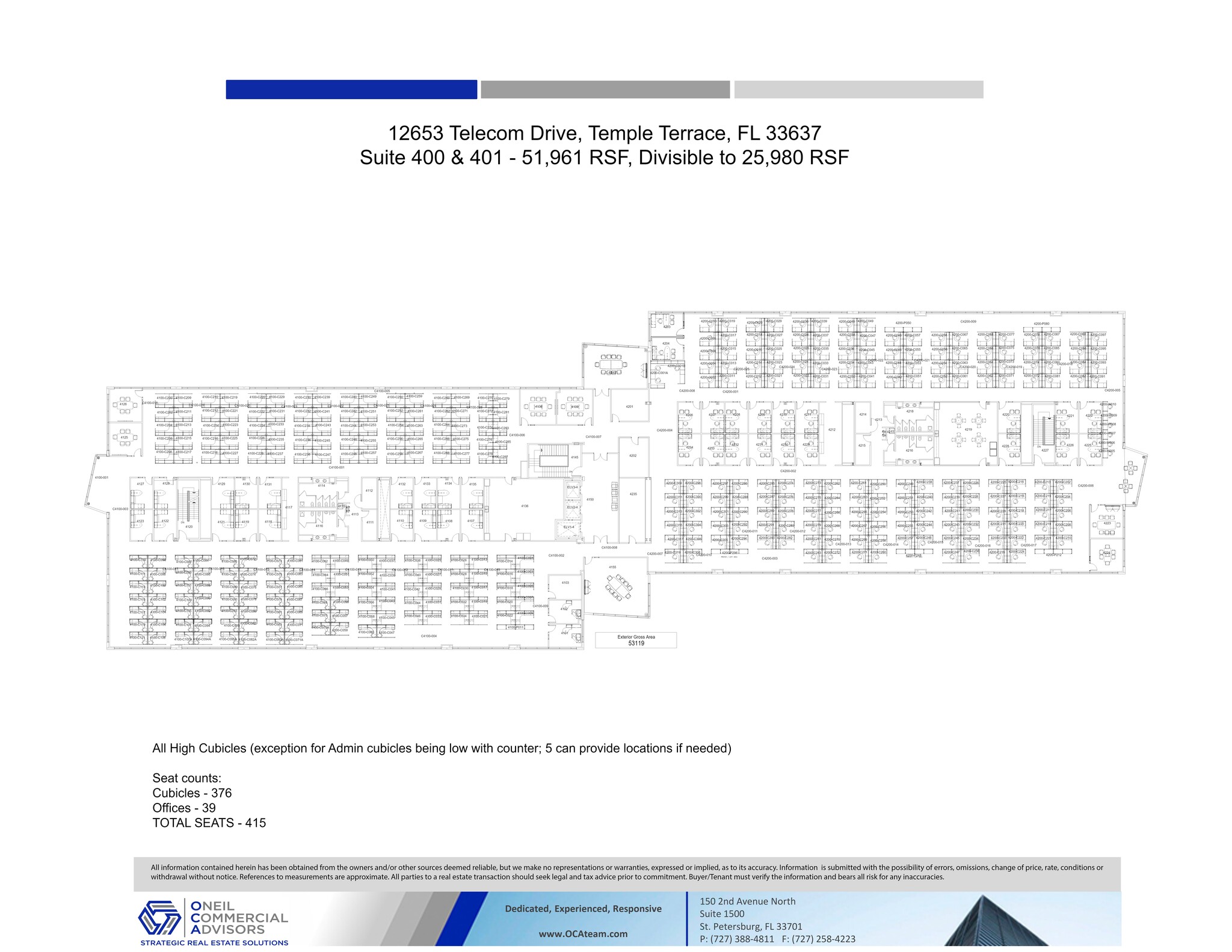 12653 Telecom Dr, Tampa, FL à louer Plan de site– Image 1 sur 1