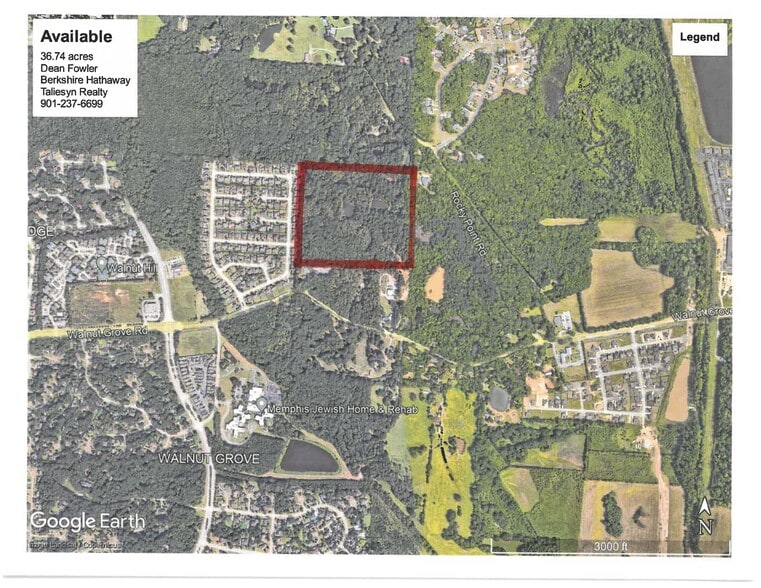 0 Walnut Grove, Cordova, TN à vendre - Aérien – Image 1 sur 2
