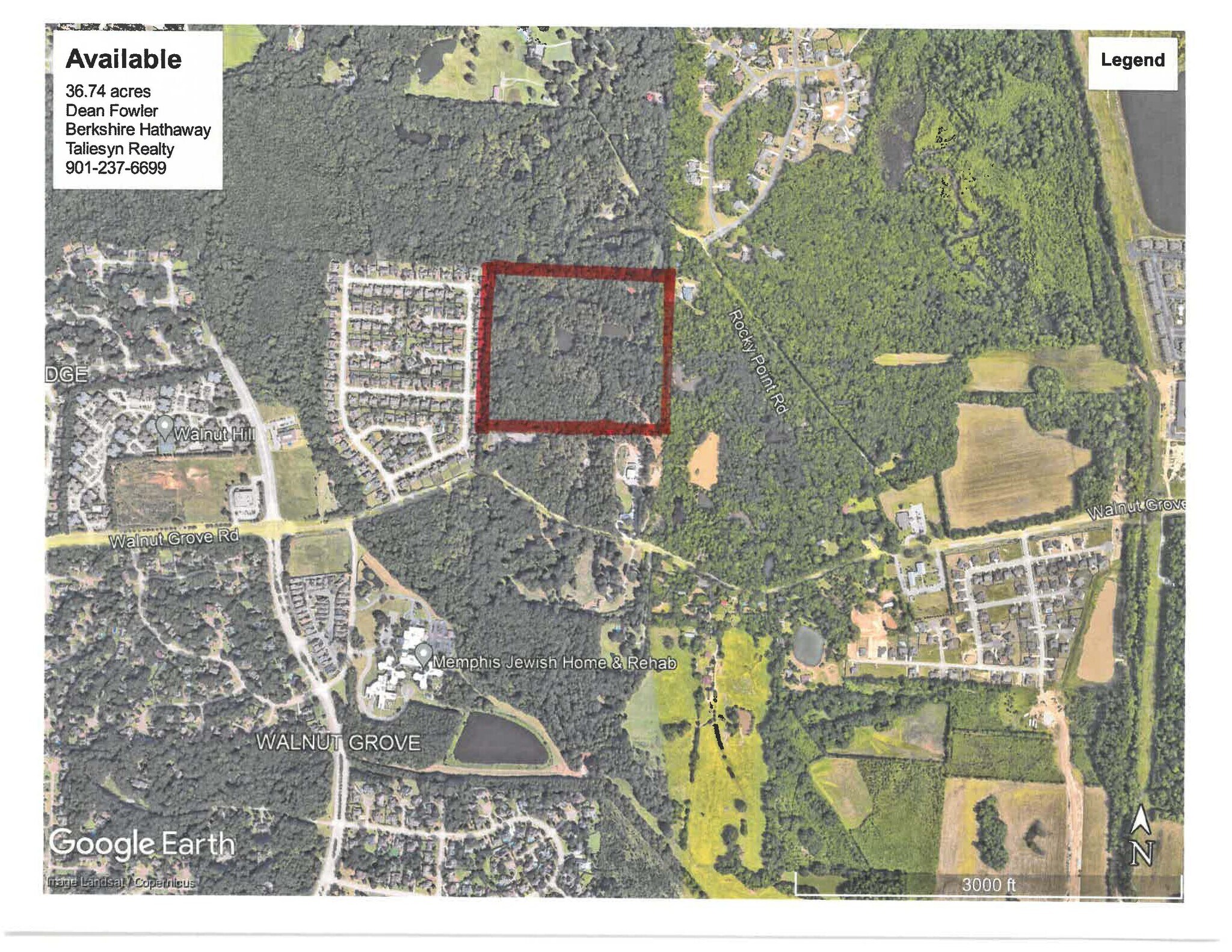 0 Walnut Grove, Cordova, TN à vendre Aérien– Image 1 sur 3