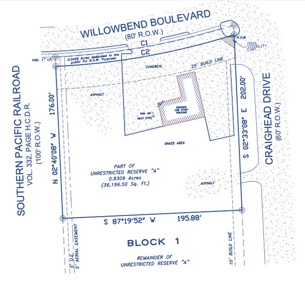 4125 Willowbend Blvd, Houston, TX à vendre - Plan cadastral – Image 2 sur 3