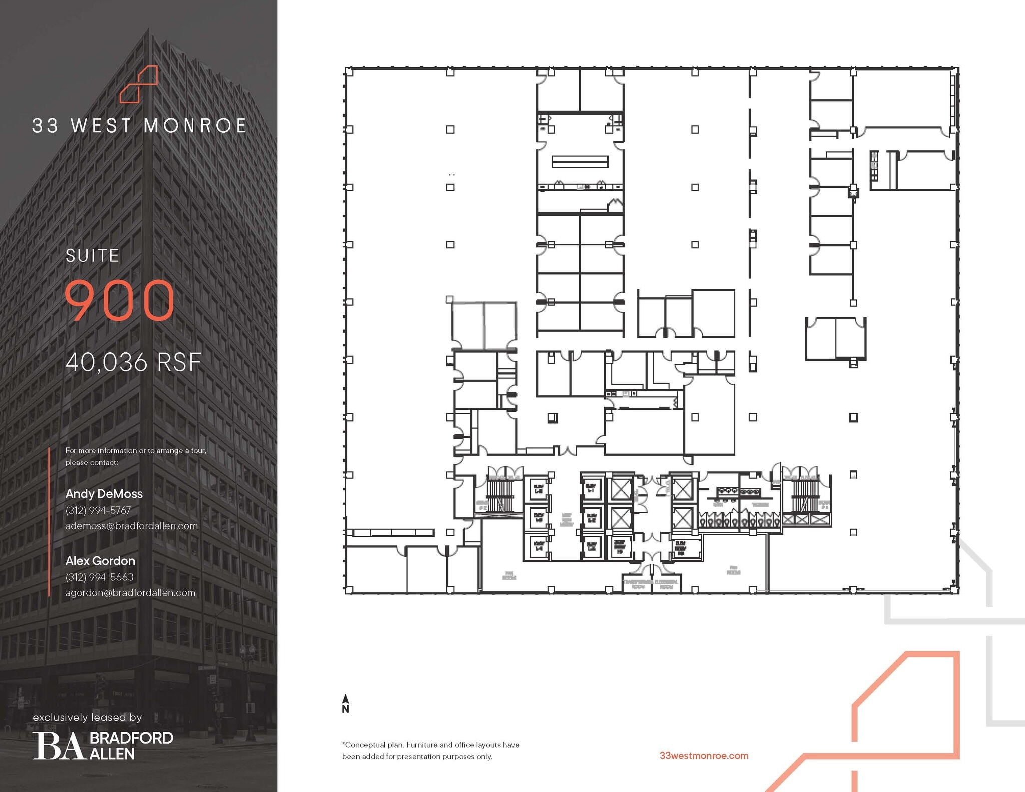 33 W Monroe St, Chicago, IL à louer Plan d’étage– Image 1 sur 1