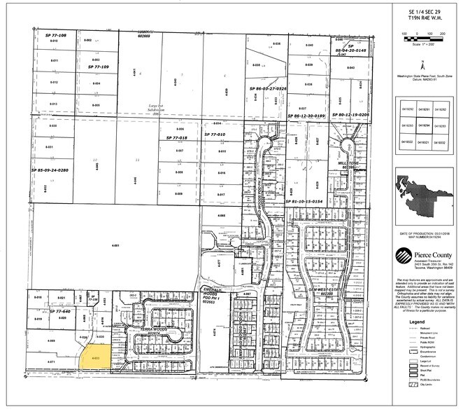 7919 176th St E, Puyallup, WA à vendre - Plan cadastral – Image 2 sur 2