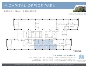 6305 Ivy Ln, Greenbelt, MD à louer Plan d’étage– Image 2 sur 2