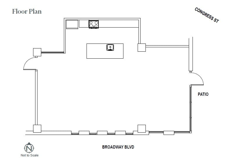 350 E Congress St, Tucson, AZ à louer Plan d’étage– Image 1 sur 2