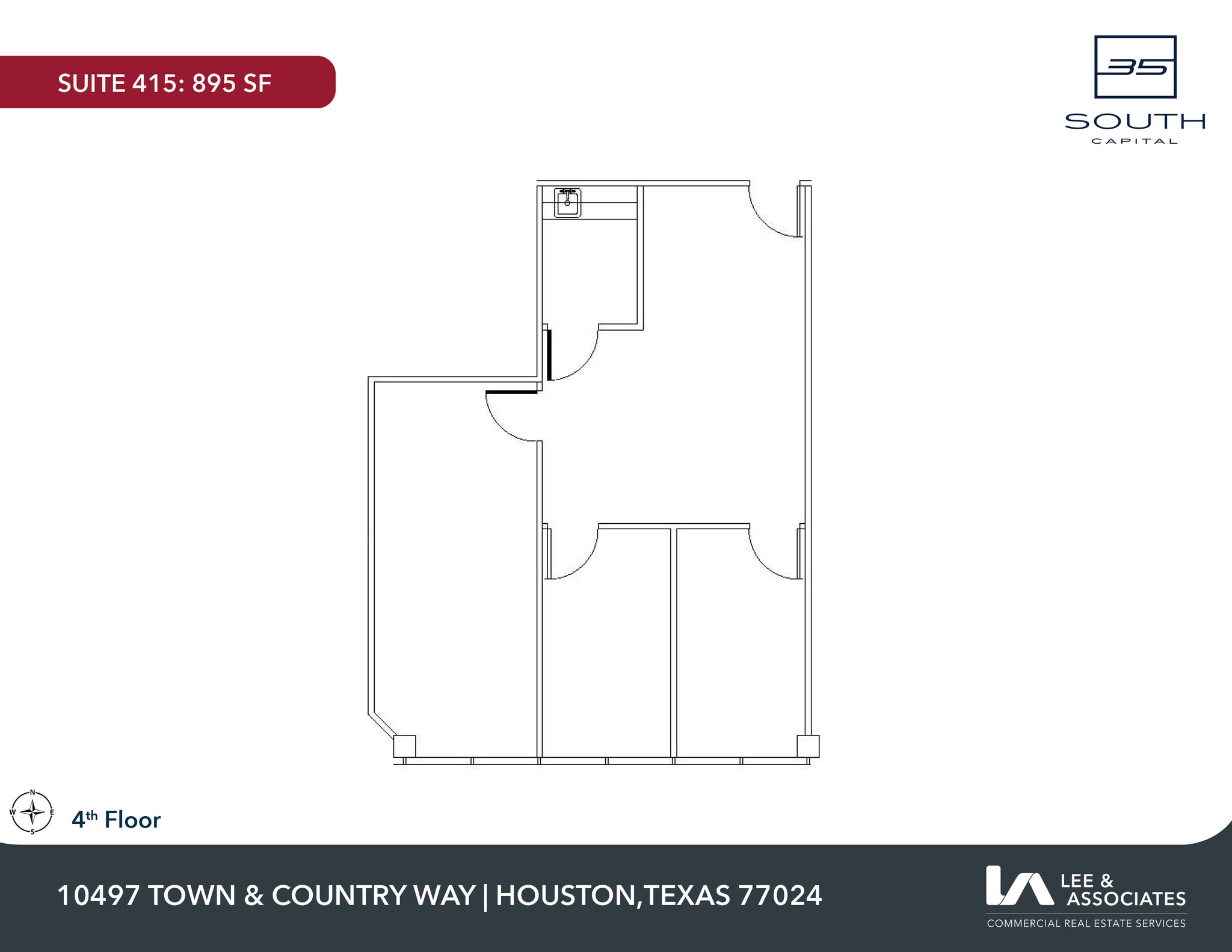 10497 Town & Country Way, Houston, TX à louer Plan d’étage– Image 1 sur 2