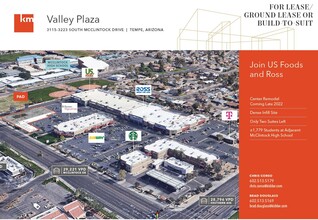 3115-3223 S McClintock Dr, Tempe, AZ - VUE AÉRIENNE  vue de carte