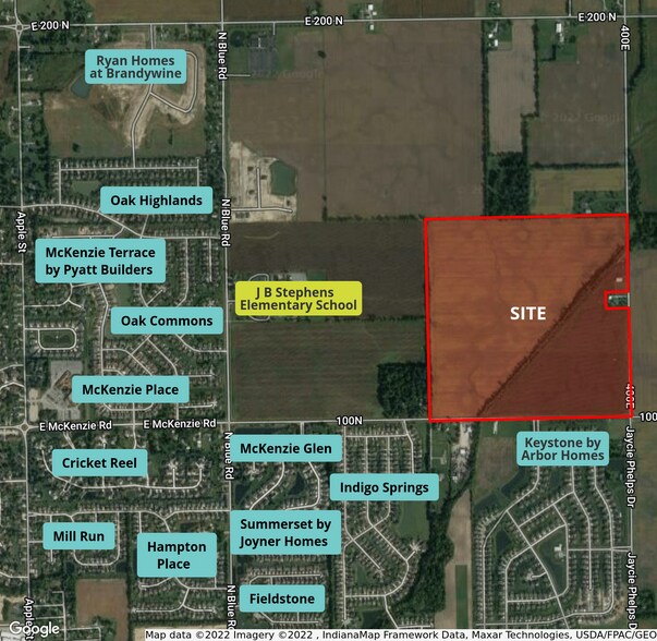 N. 400 E., Greenfield, IN à vendre - Aérien – Image 3 sur 3