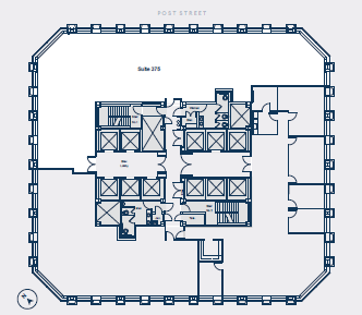 1 Post St, San Francisco, CA à louer Plan d’étage– Image 1 sur 1