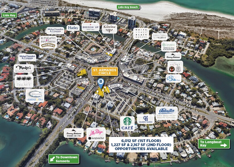 443 John Ringling Blvd, Sarasota, FL à louer - Aérien – Image 2 sur 5
