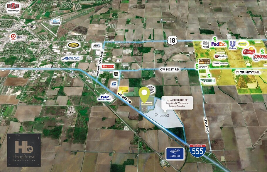 3702 Moore Rd, Jonesboro, AR à louer - Aérien – Image 3 sur 4