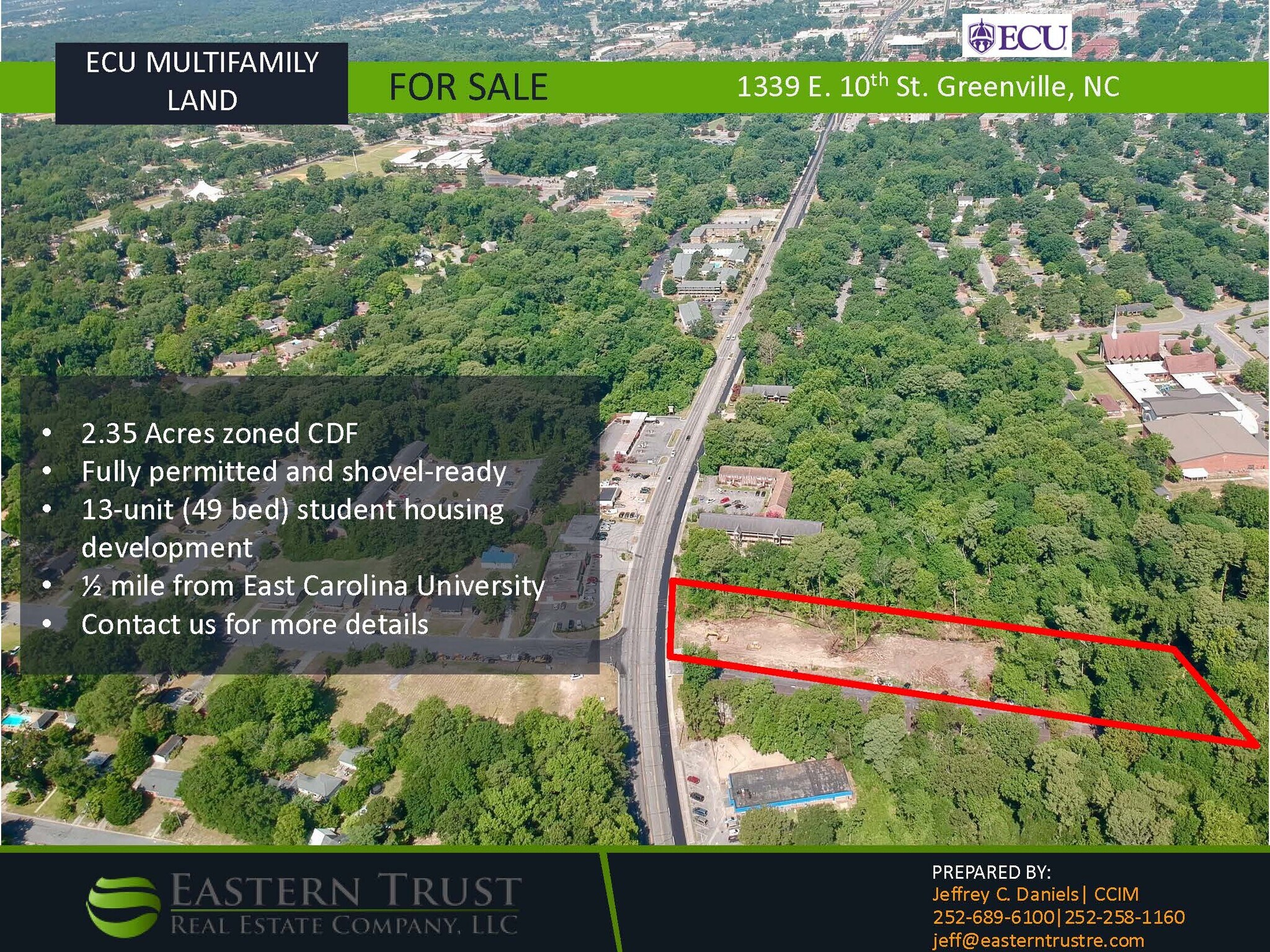 1339 E 10th St, Greenville, NC à vendre Photo principale– Image 1 sur 17