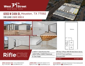 6201-6205 W 34th St, Houston, TX à louer Plan d’étage– Image 2 sur 2