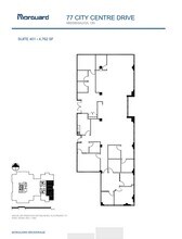 77 City Centre Dr, Mississauga, ON à louer Plan d’étage– Image 1 sur 1