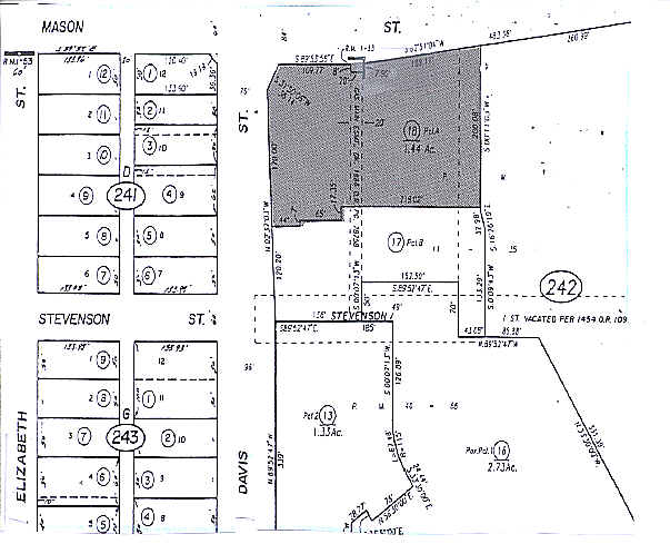 401-403 Davis St, Vacaville, CA à vendre - Plan cadastral – Image 2 sur 4
