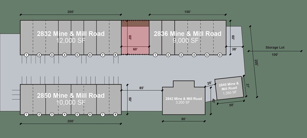 2832 Mine and Mill Rd, Lakeland, FL à louer - Plan de site – Image 3 sur 3
