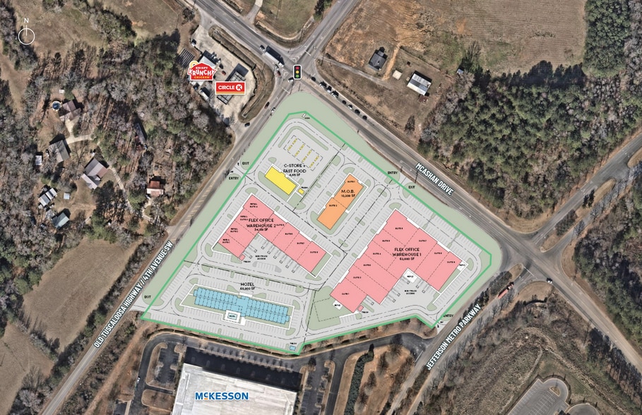 6701 Jefferson Metro Parkway, McCalla, AL à louer - Aérien – Image 2 sur 2