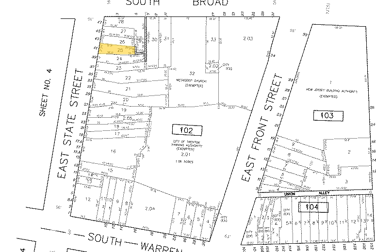 41 E State St, Trenton, NJ à vendre - Plan cadastral – Image 3 sur 3