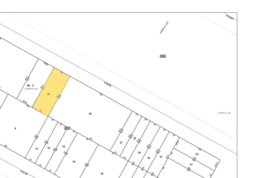 316-318 E 22nd St, New York, NY à vendre - Plan cadastral – Image 2 sur 5