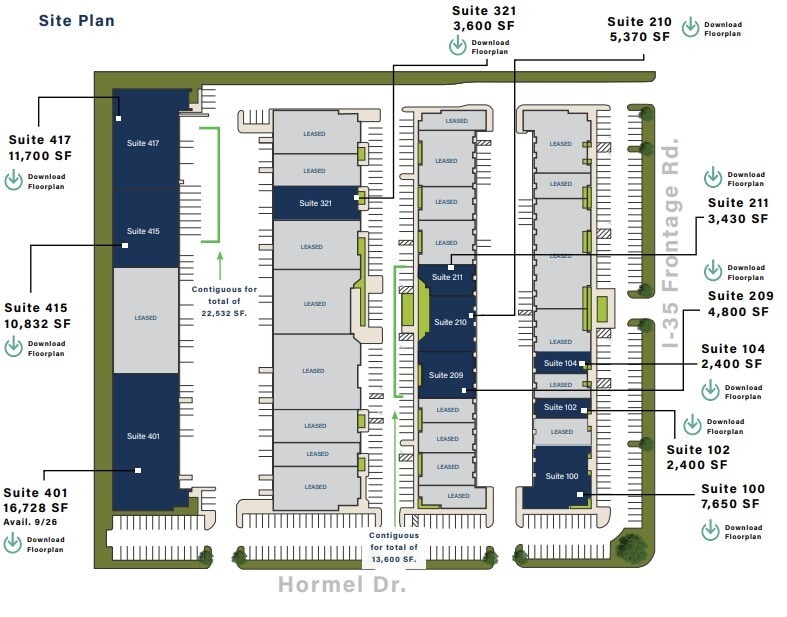 3453 IH-35 N, San Antonio, TX à louer Plan d’étage– Image 1 sur 1