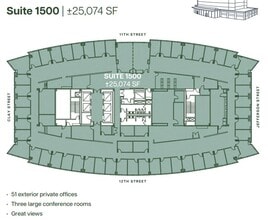 555 12th St, Oakland, CA à louer Plan d’étage– Image 1 sur 1