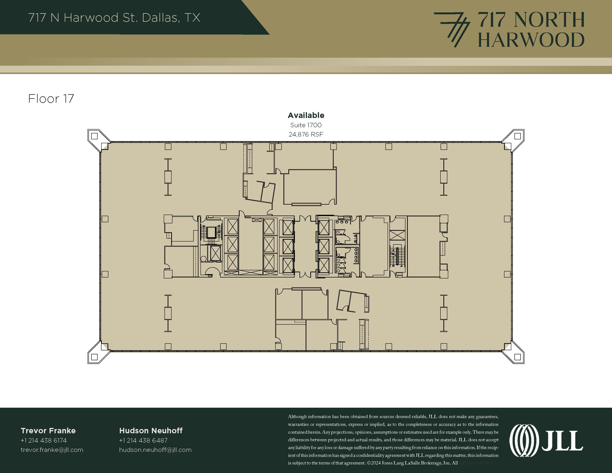 717 N Harwood St, Dallas, TX à louer Plan d’étage– Image 1 sur 1
