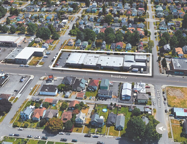2105 Broadway, Everett, WA à vendre - Aérien – Image 3 sur 4