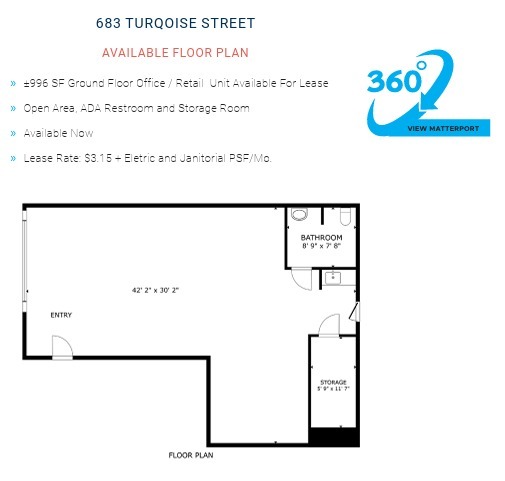 675-687 Turquoise St, La Jolla, CA à louer Plan d’étage– Image 1 sur 1