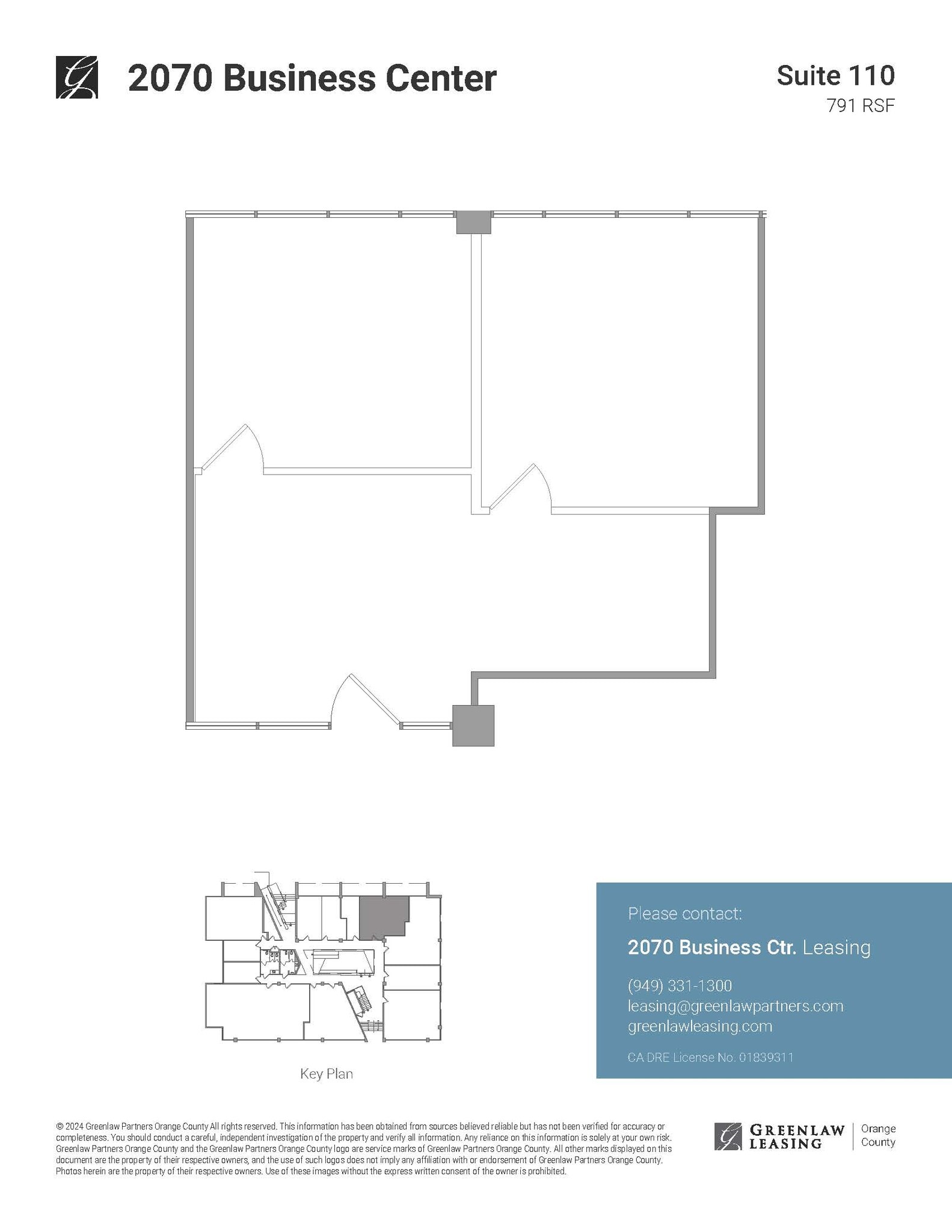 2062 Business Center Dr, Irvine, CA à louer Plan d’étage– Image 1 sur 1