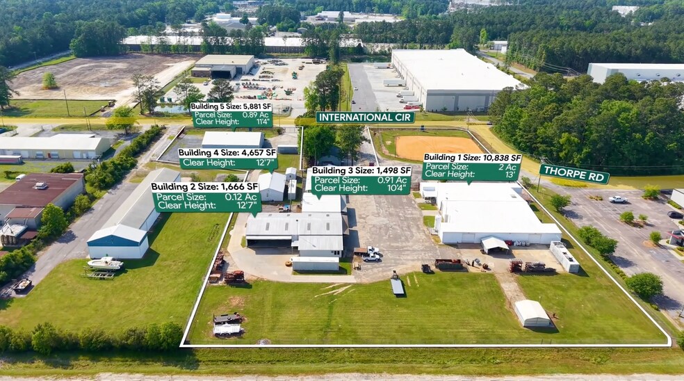 5 Warehouse Portfolio | Summerville SC portefeuille de 5 biens à vendre sur LoopNet.fr - Photo de l’immeuble – Image 3 sur 23