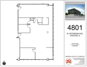 4801 W Peterson Ave, Chicago, IL à louer Plan d’étage– Image 1 sur 6