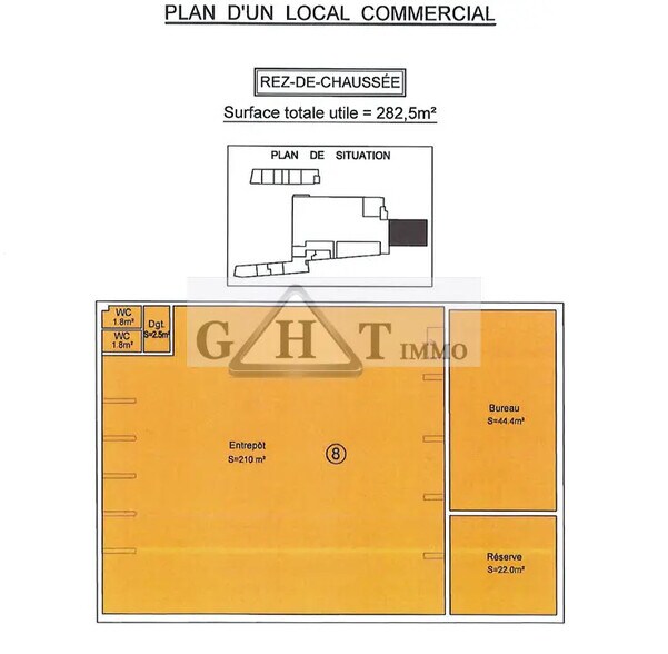 Bureau dans Chennevières-sur-Marne à louer - Plan d’étage – Image 1 sur 1
