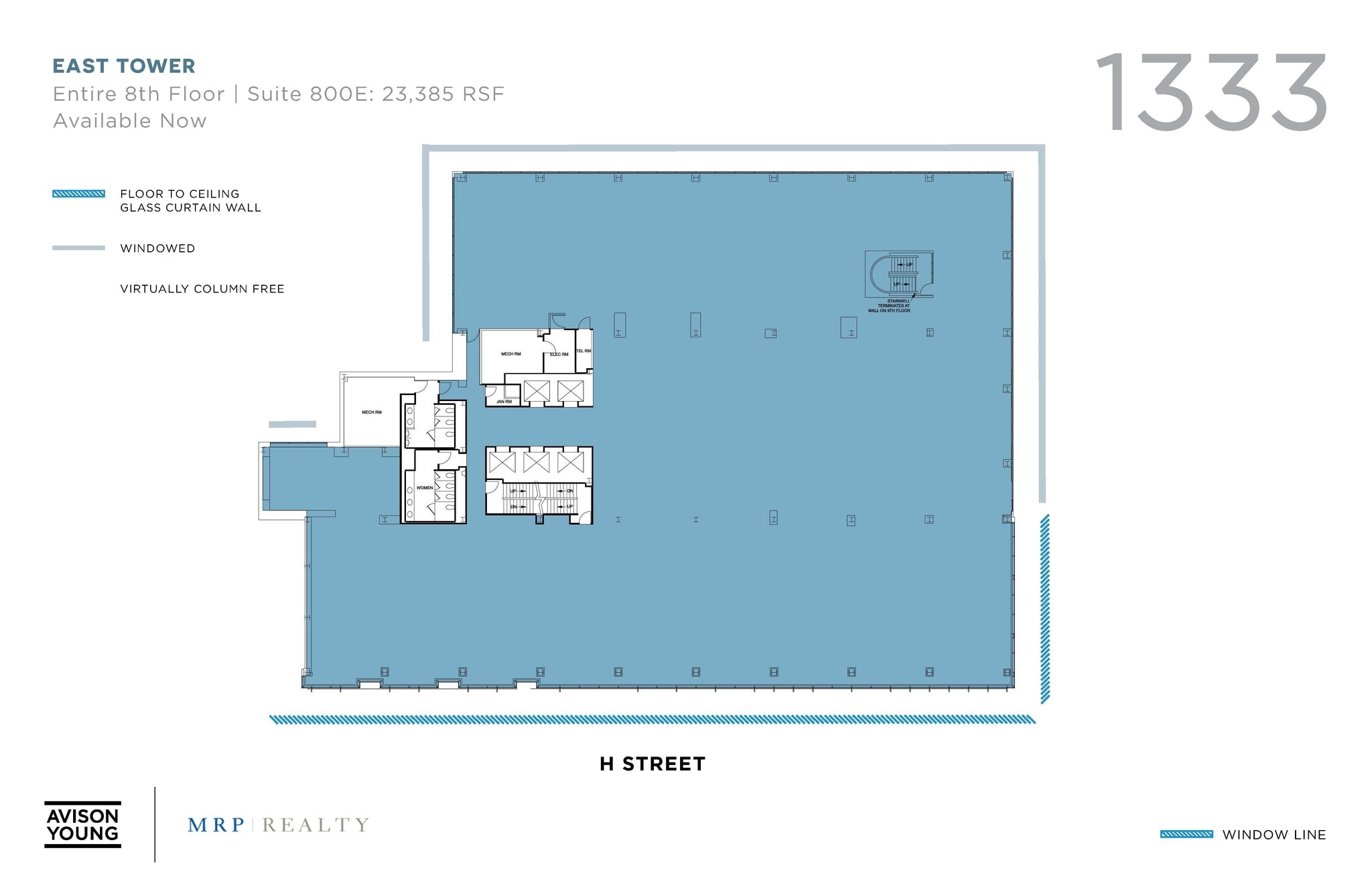 1333 H St NW, Washington, DC à louer Plan d’étage– Image 1 sur 1