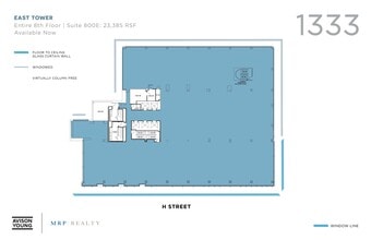 1333 H St NW, Washington, DC à louer Plan d’étage– Image 1 sur 1