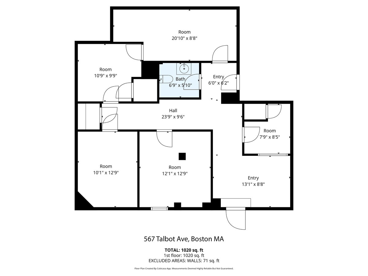 567-573 Talbot Ave, Boston, MA 02124 - Lot 567 -  - Plan d’étage - Image 1 of 1