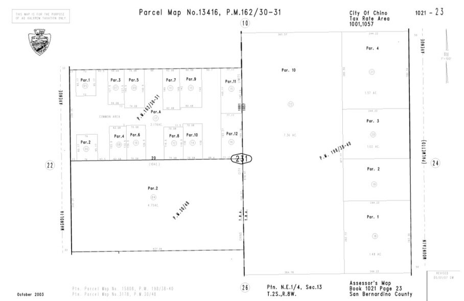 13951 Magnolia Ave, Chino, CA à vendre - Plan cadastral – Image 2 sur 2