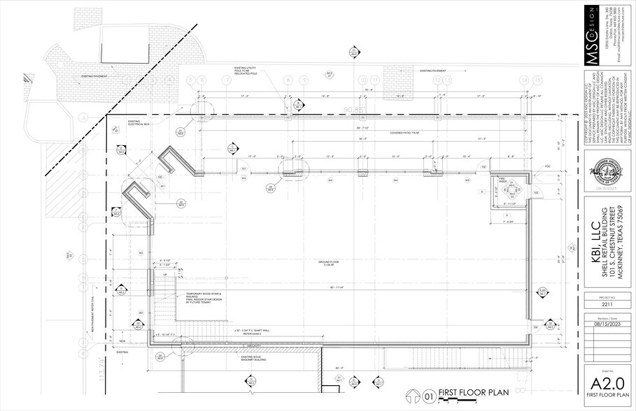 101 S Chestnut St, McKinney, TX à louer - Plan de site – Image 2 sur 10