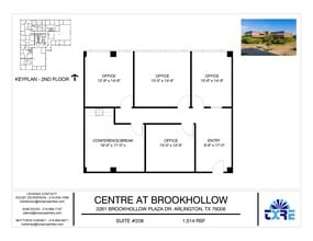 2261 Brookhollow Plaza Dr, Arlington, TX à louer Plan d’étage– Image 1 sur 4
